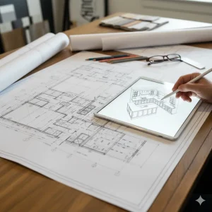 Professional Kitchen Design Blueprints for Walnut Creek CA Remodel